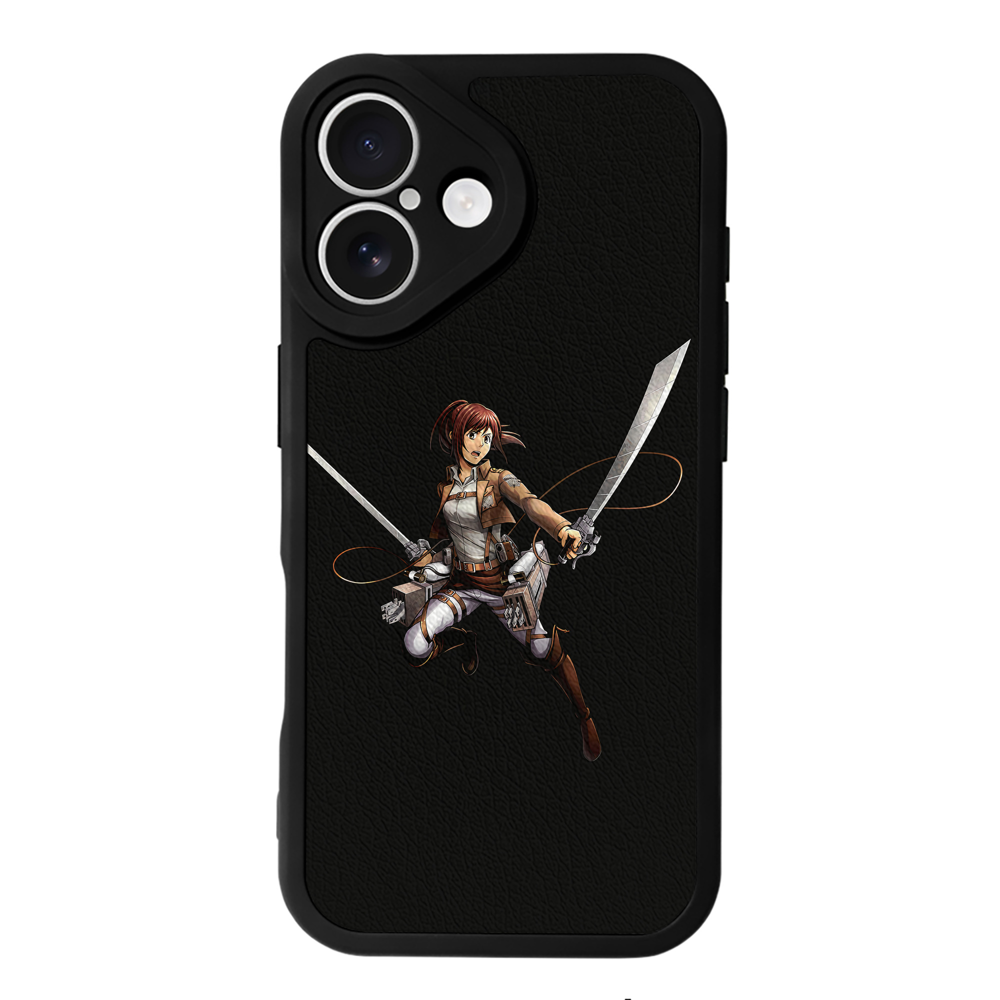 （画像用） 進撃の巨人 サシャ·ブラウス Attack on Titan Sasha Blaus 【iPhone 16シリーズ対応】シリコンスマホケース（レザー調） 材質：シリコン